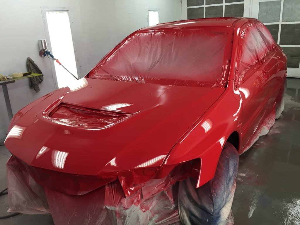 Body work and Painting Mitsubishi Evolution VC Collision Repair